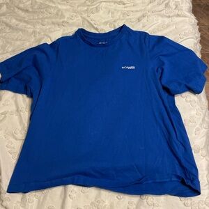 bright blue. Columbia fishing shirt. size S